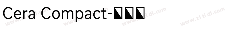 Cera Compact字体转换